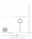 0.10 Carat (ctw) Round White Diamond Ladies Key Shape Pendant 1/10 CT 925 Sterling Silver