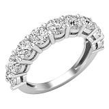 2.05 Carat (ctw) Round White Diamond Ladies Anniversary Wedding Band 2 CT 925 Sterling Silver