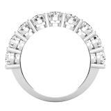 2.05 Carat (ctw) Round White Diamond Ladies Anniversary Wedding Band 2 CT 925 Sterling Silver