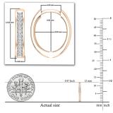 Round White Diamond In And Out Hoop Earrings for Her (0.15 ctw, Color I-J, Clarity I2-I3) in 925 Sterling Silver