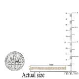0.25 Carat (ctw) Round & Baguette Diamond Ladies Illusion Tennis Bracelet 1/4 CT Sterling Silver