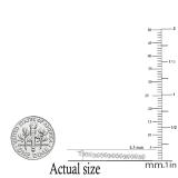 0.25 Carat (ctw) Round White Diamond Ladies Ribbon Link Bracelet 1/4 CT 925 Sterling Silver