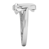 Round White Diamond Cute Dolphin Fish Ring for Women (0.03 ctw, Color I-J, Clarity I2-I3) in 925 Sterling Silver