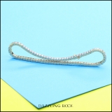 2.00 Cttw Single Line Sparkly Round White Diamond Womens Square Prong Set Classic Tennis Bracelet in 18K Solid Yellow Gold