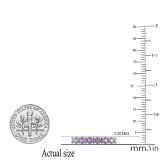 3 mm Round Amethyst Ladies Half Way Around Anniversary Classic Wedding Band 925 Sterling Silver