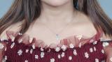 2 MM Round Blue Sapphire & White Diamond Ladies Traditional Hamsa Hand Pendant | 925 Sterling Silver