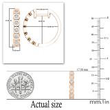 0.5 Carat (ctw) Round Diamond Impressive Ladies Huggies Hoop Earrings 1/2 CT 14K Rose Gold