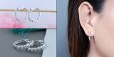 0.5 Carat (ctw) Round Diamond Impressive Ladies Huggies Hoop Earrings 1/2 CT 14K White Gold