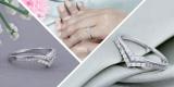 0.25 Carat (ctw) Stylish Two Layers V Shaped White Diamond Ladies Wedding Ring 1/4 CT 925 Sterling Silver