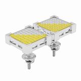 0.44 Carat (ctw) Round Yellow & White Diamond Square Shape Men's Stud Earrings | 925 Sterling Silver