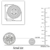 0.15 Carat (ctw) Round White Diamond Circle Cluster Stud Earrings for Women | 925 Sterling Silver