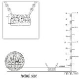 0.30 Carat (ctw) Two Stone Round Diamond Together Forever Pendant for Her 1/3 CT, 10K White Gold