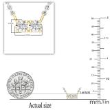0.30 Carat (ctw) Two Stone Round Diamond Together Forever Pendant for Her 1/3 CT, 10K Yellow Gold