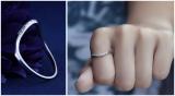 0.05 Carat (ctw) 0.05 Carat (ctw) Round White Diamond Curved Wedding Band | 925 Sterling Silver