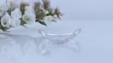 0.05 Carat (ctw) 0.05 Carat (ctw) Round White Diamond Curved Wedding Band | 925 Sterling Silver