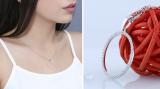 0.15 Carat (ctw) Round White Diamond Circle Pendant for Women with 18 Inch Silver Chain | 925 Sterling Silver