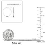 0.15 Carat (ctw) Round White Diamond Half Eternity Stackable Wedding Band for Women 925 Sterling Silver