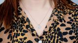 0.45 Carat (ctw) Round White Diamond Heart Shaped Lock Keyhole Pendant for Women with 18 Inch Silver Chain | 925 Sterling Silver