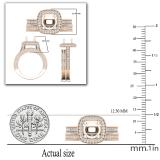 1.45 Carat (ctw) Round Diamond Ladies Vintage Semi Mount Wedding Ring Set 1 1/2 CT 10K Rose Gold