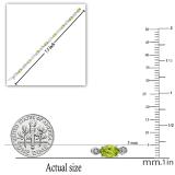 5X7 mm Oval Peridot & 5X10 mm Marquise Amethyst Ladies Fashion Handmade Bracelet Sterling Silver