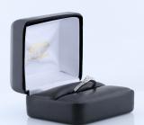 0.19 Carat (ctw) Round White Diamond Ladies Chevron 7 Leaf Crown Wedding Ring | 10K White Gold