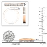 0.23 Carat (ctw) Round White Diamond Smooth Stackable Wedding Band For Women 1/4 CT | 10K Rose Gold