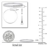 0.22 Carat (ctw) Round White Diamond Ladies Stackable Anniversary Engagement Wedding Band 1/4 CT | 925 Sterling Silver