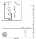 Round White Diamond Classic Double Twist Pendant For Her (0.09 ctw, Color I-J, Clarity I2-I3) | 925 Sterling Silver