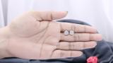 0.17 Carat (ctw) Round Diamond Circle Shape Cluster Screw Back Stud Earrings for Women | 925 Sterling Silver