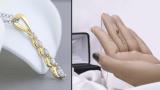 Round White Diamond Intertwist 5 Stone Pendant for Women ( 0.20 ctw, Color I-J, Clarity I1-I2 ) | 14K Yellow Gold