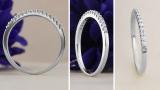 Round White Diamond Stackable Wedding Band for Women ( 0.15 ctw, Color I-J, Clarity I2-I3) in 925 Sterling Silver