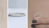 Round White Diamond Stackable Wedding Band for Women ( 0.15 ctw, Color I-J, Clarity I2-I3) in 925 Sterling Silver