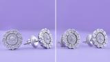 Round White Diamond Illusion Set Cluster Screwback Stud Earrings for Women (0.17 ctw Color I-J Clarity I2-I3) 925 Sterling Silver