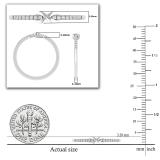 Round White Diamond Forever Promise Infinity Wedding Band for Women ( 0.12 ctw Color I-J Clarity I2-I3) in 10K White Gold