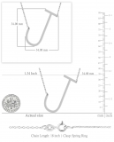 Uppercase Alphabet 'J' Initial Sideway Pendant with 18 inch Silver Chain for Women in 10K White Gold