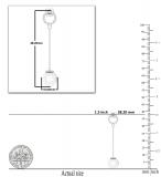 8mm Round Cultured Freshwater Pearl & 0.02 CT White Diamond Open Circle Linear Drop Earrings for Women in 925 Sterling Silver