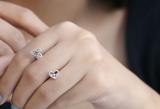 Round White Diamond Open Heart Cross Stud Earrings for Her (0.10 ctw, Color I-J, Clarity I2-I3) in 925 Sterling Silver in Push Back