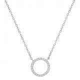 Round White Diamond Open Eternity Circle of Life Pendant for Women 1/5 CT (0.20 ctw, Color I-J, Clarity I2-I3) in 925 Sterling Silver