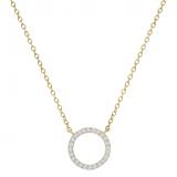Round White Diamond Open Eternity Circle of Life Pendant for Her 1/5 CT (0.20 ctw, Color I-J, Clarity I1-I2) in 18K Yellow Gold