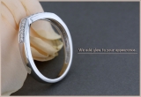 0.13 Carat (ctw) Round White Diamond Chevron Stackable Wedding Band for Women in 925 Sterling Silver