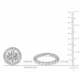 2.01 Carat (ctw) 14k White Gold Round Diamond Ladies Eternity Wedding Band