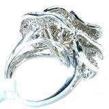 4.00 Carat (ctw) 14k White Gold Round Diamond Ladies Cocktail Right Hand