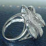 4.00 Carat (ctw) 14k White Gold Round Diamond Ladies Cocktail Right Hand