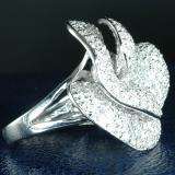 4.00 Carat (ctw) 14k White Gold Round Diamond Ladies Cocktail Right Hand