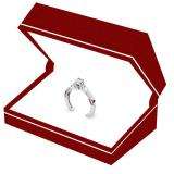 1.01 Carat (ctw) 14k White Gold Round Diamond Ladies 3 Stone Bridal Engagement Ring 1 CT