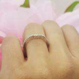 0.25 Carat (ctw) 14k White Gold Round Diamond Ladies Anniversary Wedding Band Guard Ring 1/4 CT