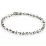 2.25 Carat (ctw) BRILLIANT ROUND ROSE CUT REAL DIAMOND TENNIS BRACELET 10 KARAT GOLD