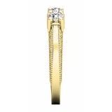 0.70 Carat (ctw) 10K Yellow Gold Round Diamond Ladies Anniversary Wedding Stackable Band Ring 3/4 CT