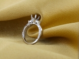 0.33 Carat (ctw) 14K White Gold Round Diamond Ladies Bridal Semi Mount Engagement Ring 1/3 CT (No Center Stone)