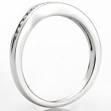 0.20 Carat (ctw) 14K White Gold Round Diamond Ladies Anniversary Wedding Band Guard Ring 1/5 CT